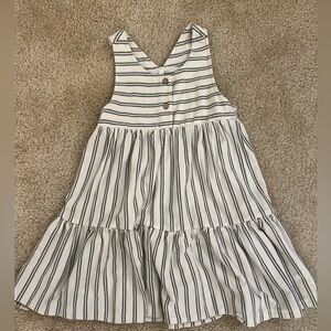 Rylee + Cru 4-5Y Ruby Swing Dress Aqua Stripe